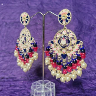 Royal kundan Minakari Earrings