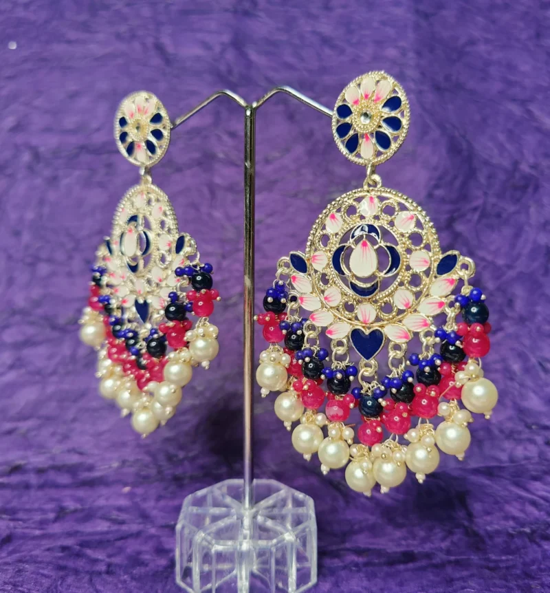 Royal kundan Minakari Earrings