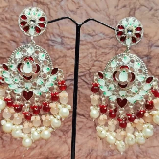 Royal kundan Minakari Earrings