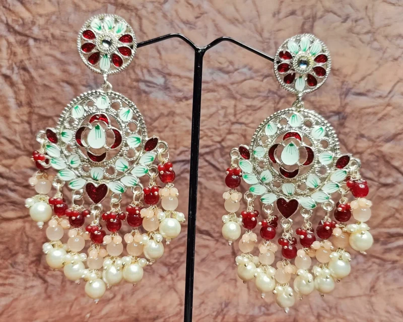 Royal kundan Minakari Earrings