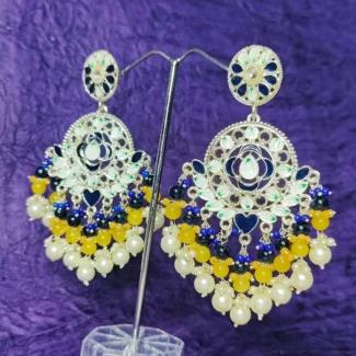 Royal kundan Minakari Earrings