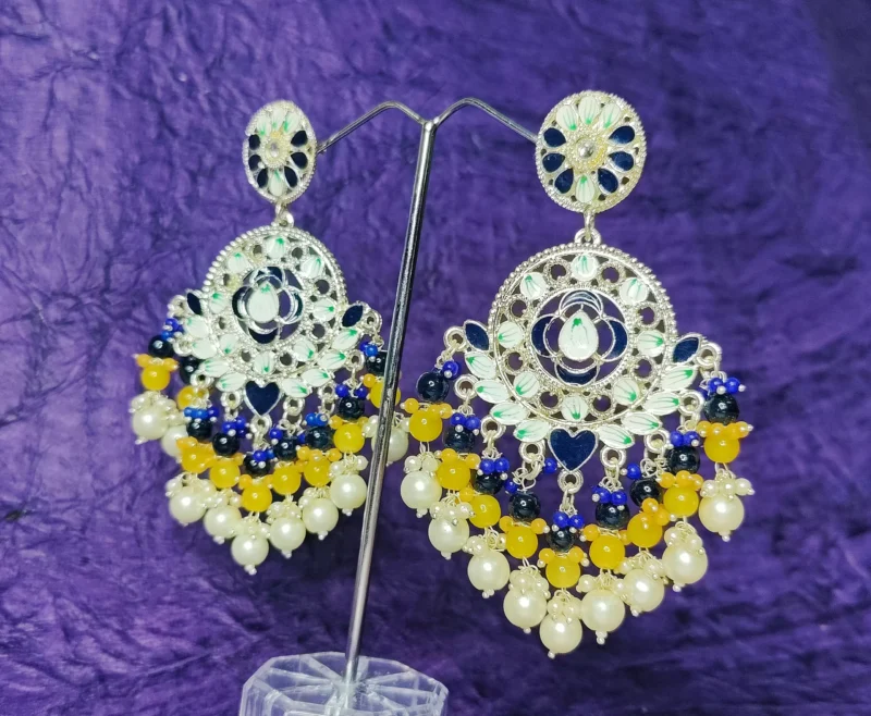 Royal kundan Minakari Earrings