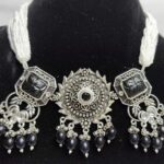 Oxidized Black and Silver Jewelry Set