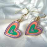 Colorful Heart Shape Earrings