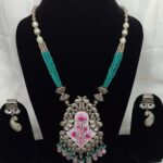 hand painted Minakari Necklace set