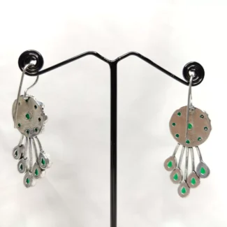 Silver Earring With Stone