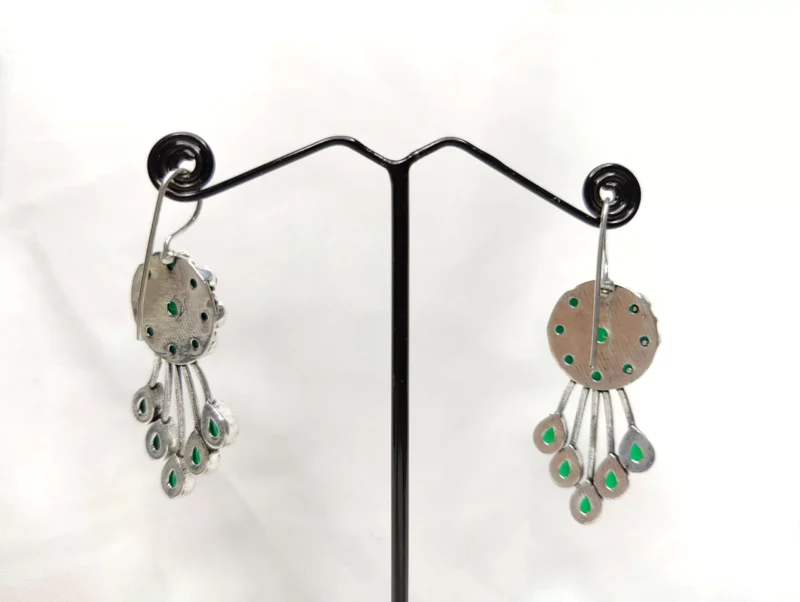 Silver Earring With Stone