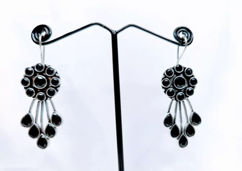 Silver Earring With Stone