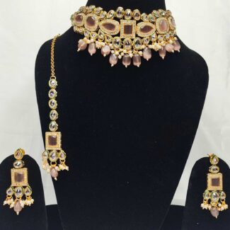 Mona Lisa, Kundan & AD Stones Necklace set