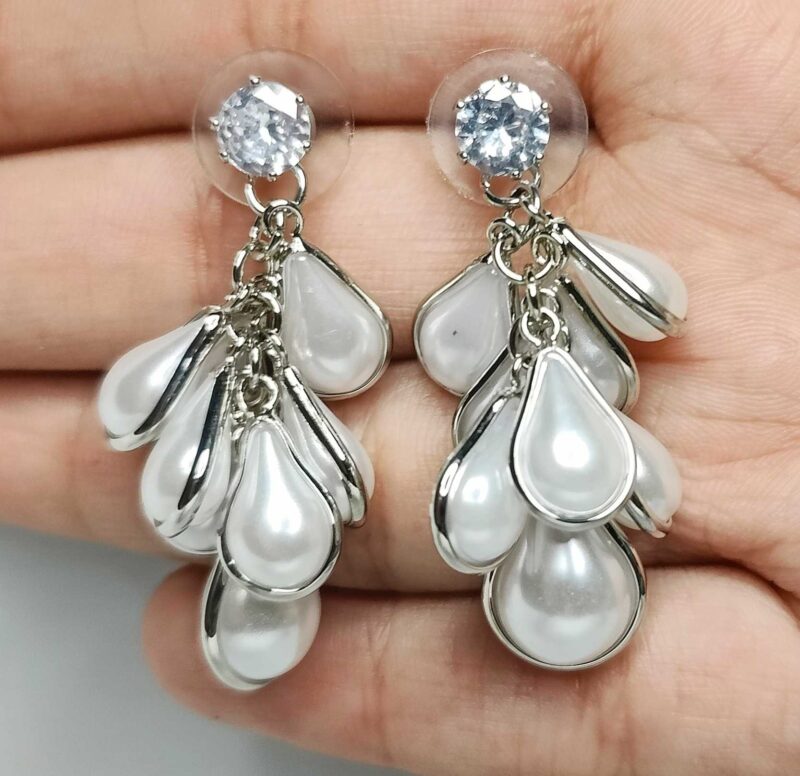 Silver Plated Alluring Drop Earrings