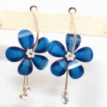 Flower and drop Stone Earrings for Women & Girls