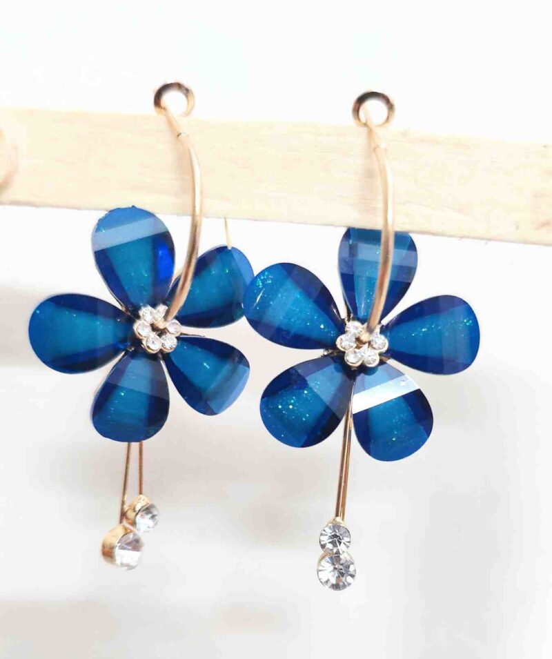 Flower and drop Stone Earrings for Women & Girls