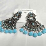 Silver Alloy Chandellier Earring