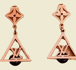 Rose Gold Plated Stainless Steel Earrings