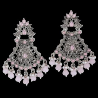 Silver Alloy Chandellier Earring