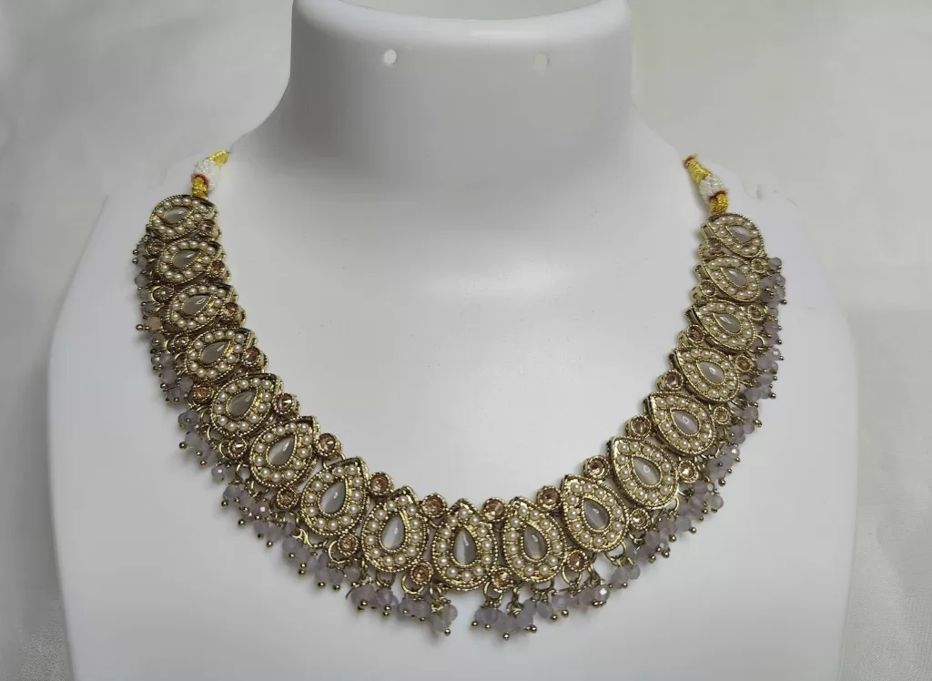 Round Neck Antique Necklace Set By Kalakriti Gallery