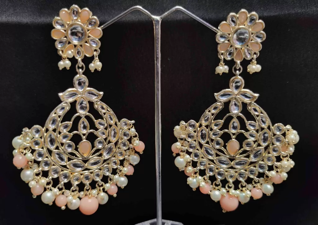 Gold Plated Kundan Earrings