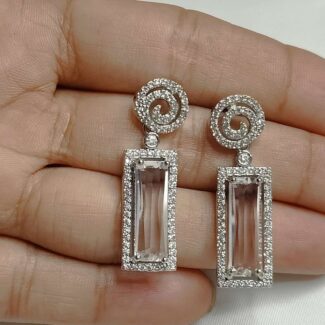 American Diamond Drop Earrings