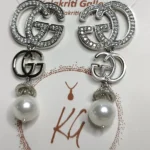 Silver Plated Gucci Earrings by Kalakriti Gallery