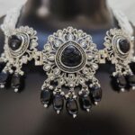 Elegance with Oxidised Black and Silver Jewellery Set