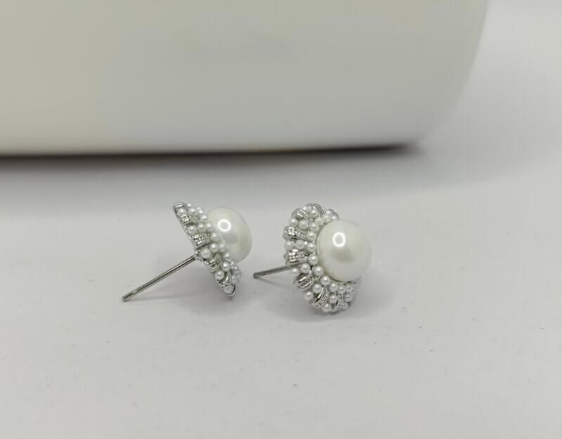 unique Pearl Stud Earrings for Women