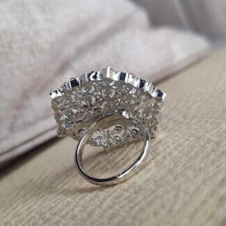 CZ Adjustable Ring